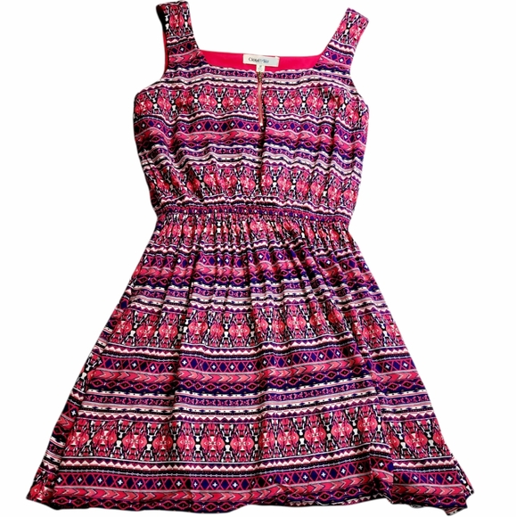 Cloud Sky Women's Summer Multi Print Mini Dress Women's Size M - Picture 7 of 7